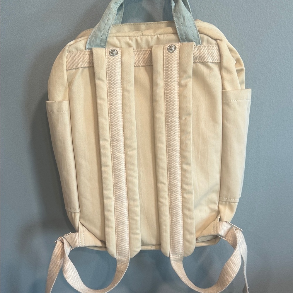 Stylish Cream and Green Backpack - Picture 5 of 5